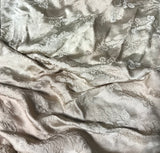 Golden Brown Floral - Hand Dyed Silk Jacquard