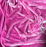 Pink Orchid - Hand Dyed Very Plush Silk Velvet