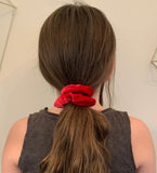 SILK VELVET Hair Scrunchie - Handmade - Choose Your Color