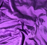 Amethyst Purple - Hand Dyed Silk/Cotton Satin 7"x28" Remnant