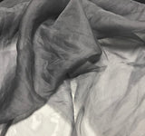 Pearl Gray - Hand Dyed Silk Organza