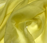 Sunshine Yellow - Hand Dyed Silk Organza