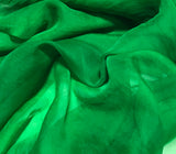 Bright Kelly Green - Hand Dyed Silk Organza