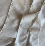 Natural White 100% Silk Noil Ribbon ( 4 Widths to choose from)