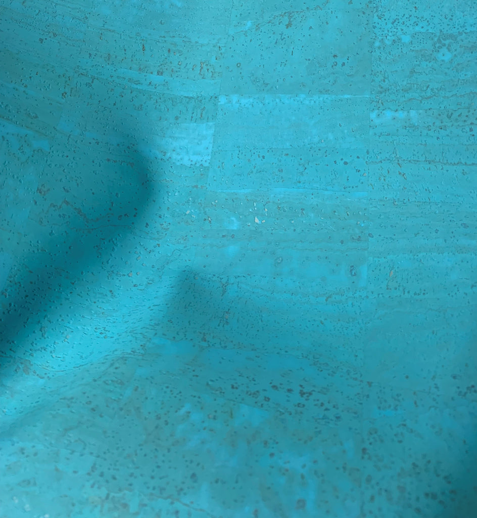 Cork Fabric - Ocean Turquoise