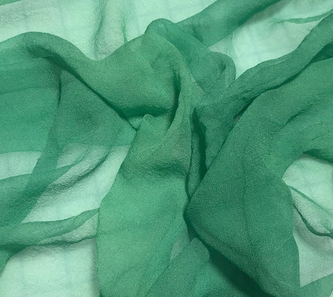 Spring Green - 3mm Hand Dyed Silk Gauze Chiffon