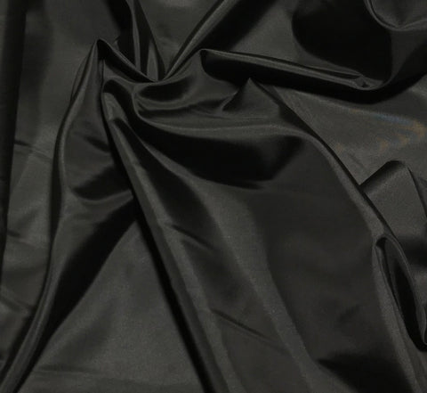 Black - Polyester Lining Fabric