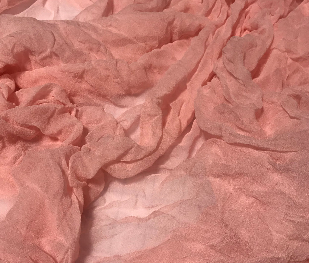 Ballerina Pink - 3mm Hand Dyed Silk Gauze Chiffon