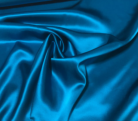 Teal Blue - 19mm Silk Charmeuse