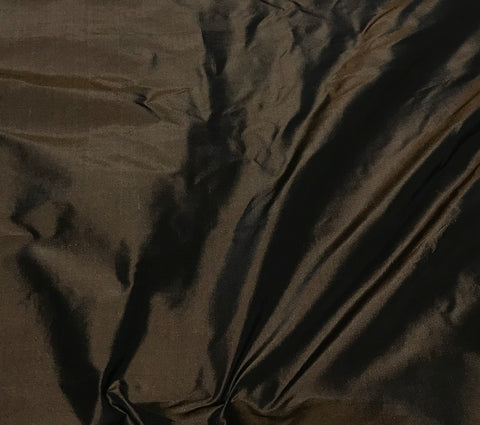 Chocolate Brown - Silk Taffeta Fabric