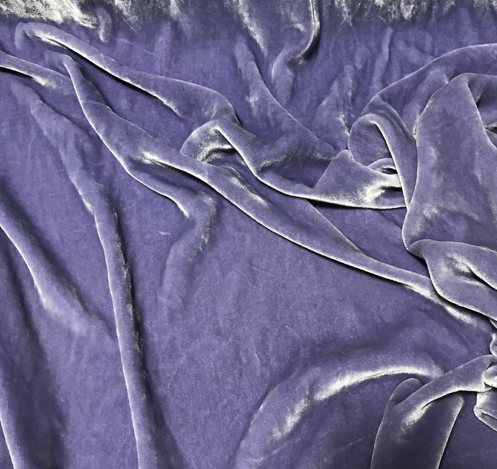 Lavender - Hand Dyed Silk Velvet