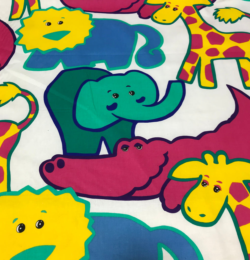 Just Friends Safari Animals - Cotton Sateen Decorator Fabric