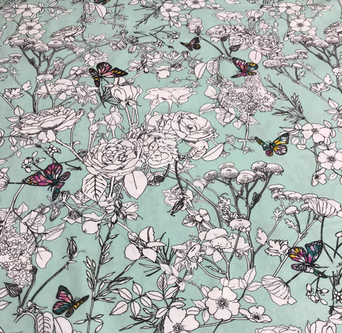 Pixelfly Eden Aqua - Grid - Art Gallery Fabrics -Premium Cotton Fabric