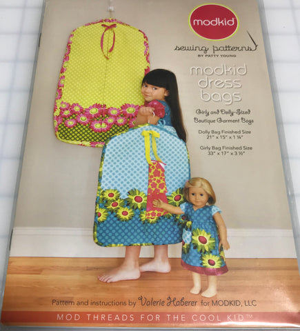 Modkid Dress Bag for Girly and Dolly Garment Bags Sewing Pattern