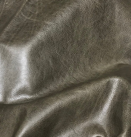 Mottled Dark Taupe Bubble Texture - Cow Hide Leather