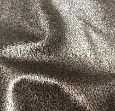 Metallic Pewter Brown - Cow Hide Leather
