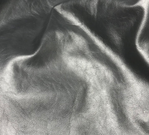 Metallic Pewter - Cow Hide Leather