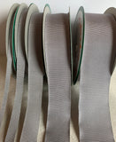Gray 100% Rayon Petersham Ribbon (5 Widths to choose from)
