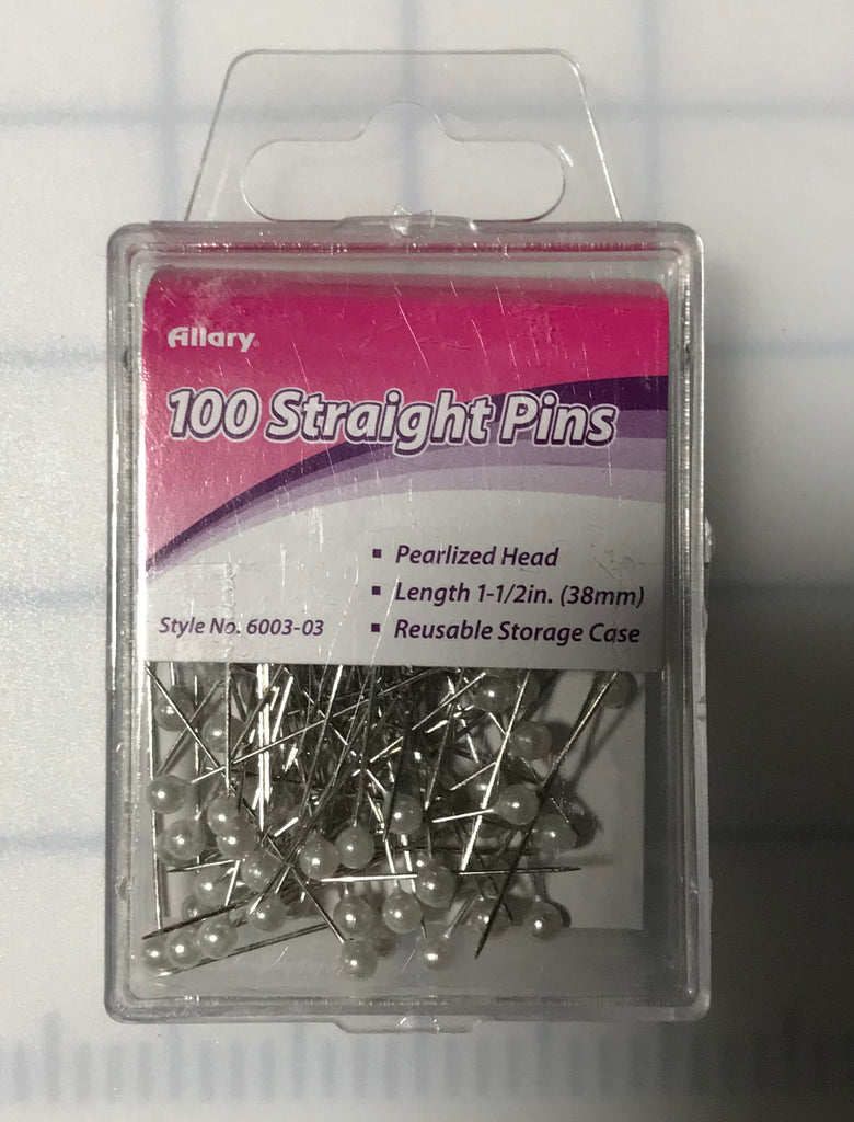 100 Straight Pins - Allary Brand