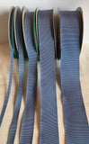French Blue 100% Rayon Petersham Ribbon (5 Widths to choose from)