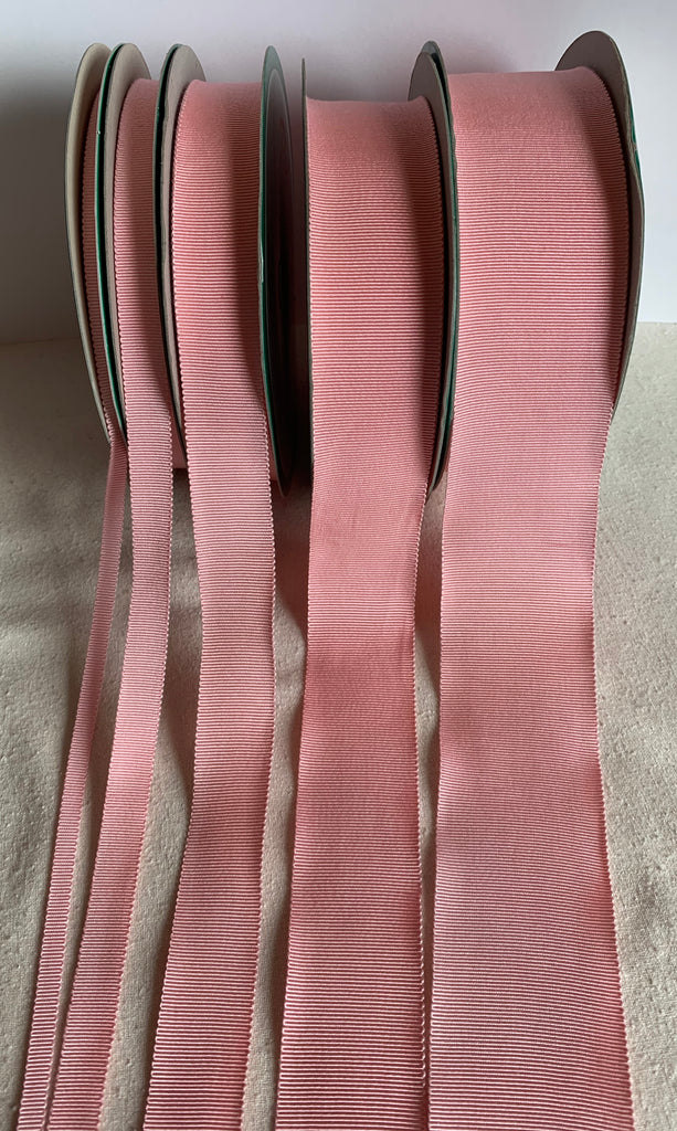 Pink 100% Rayon Petersham Ribbon (5 Widths to choose from)