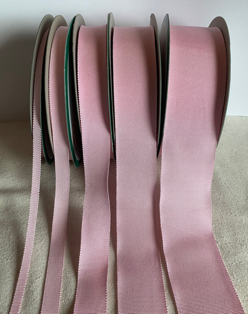 Baby Pink 100% Rayon Petersham Ribbon (5 Widths to choose from)