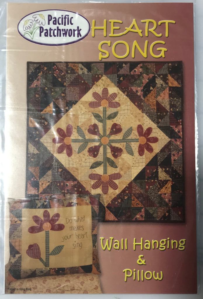 Heart Song - Pacific Patchwork - Wall Hanging & Pillow Pattern