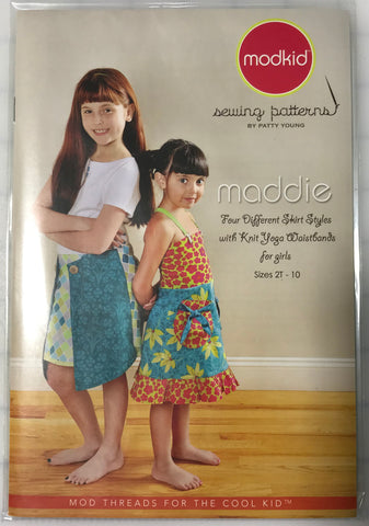 Maddie Skirt and Knit Yoga Waistbands sz 2T-10yrs Modkid Sewing Pattern