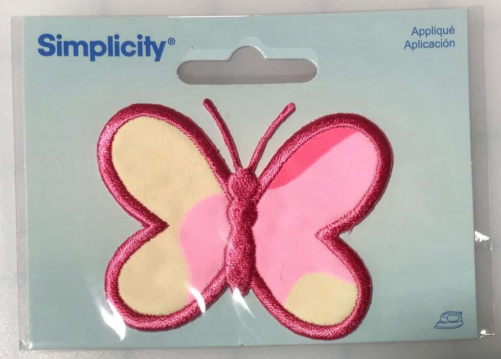 Pink Camo Butterfly - Iron-On Applique by Simplicity