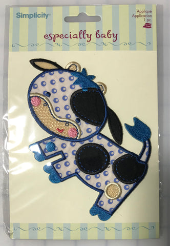 Cow Iron-On Applique by Simplicity Especially Baby