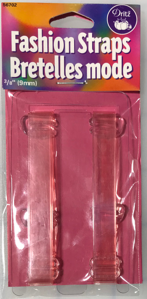 Dritz Fashion Strap - Transparent Pink - 3/8"