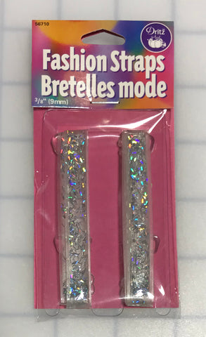 Dritz Fashion Strap - Silver Sparkle Glitter - 3/8"