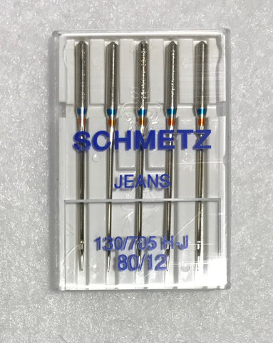 Schmetz Jeans/Denim Machine Needles: 80/12 Pack of 5