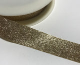 Glitter Ribbon Trim Made in France (1") (5  Colors to choose from)