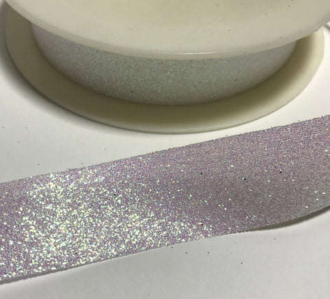 Glitter Ribbon Trim Made in France (1") (5  Colors to choose from)