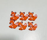 Orange Fox Plastic Button - 25mm / 1" - Dill Buttons Brand