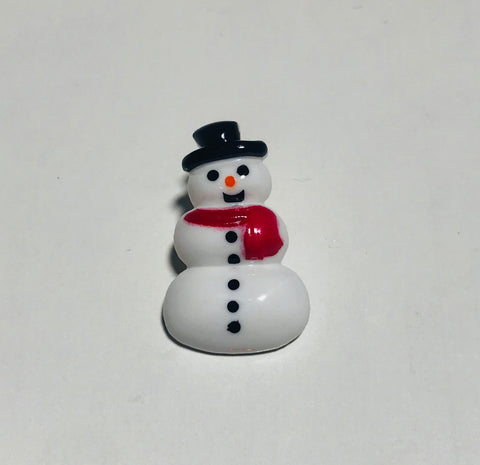 Winter Snowman Plastic Button - 28mm / 1" - Dill Buttons Brand