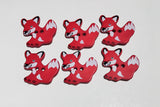 Red Fox Plastic Button - 25mm / 1" - Dill Buttons Brand