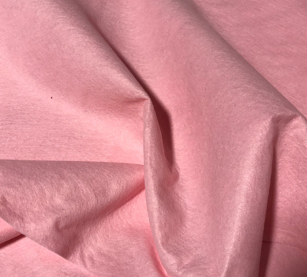 Pink - Wool /Rayon Blend Felt Fabric