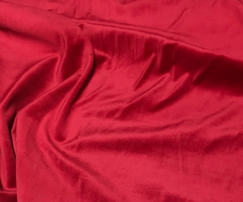 Scarlet Red Spechler Vogel Cotton Velveteen Fabric