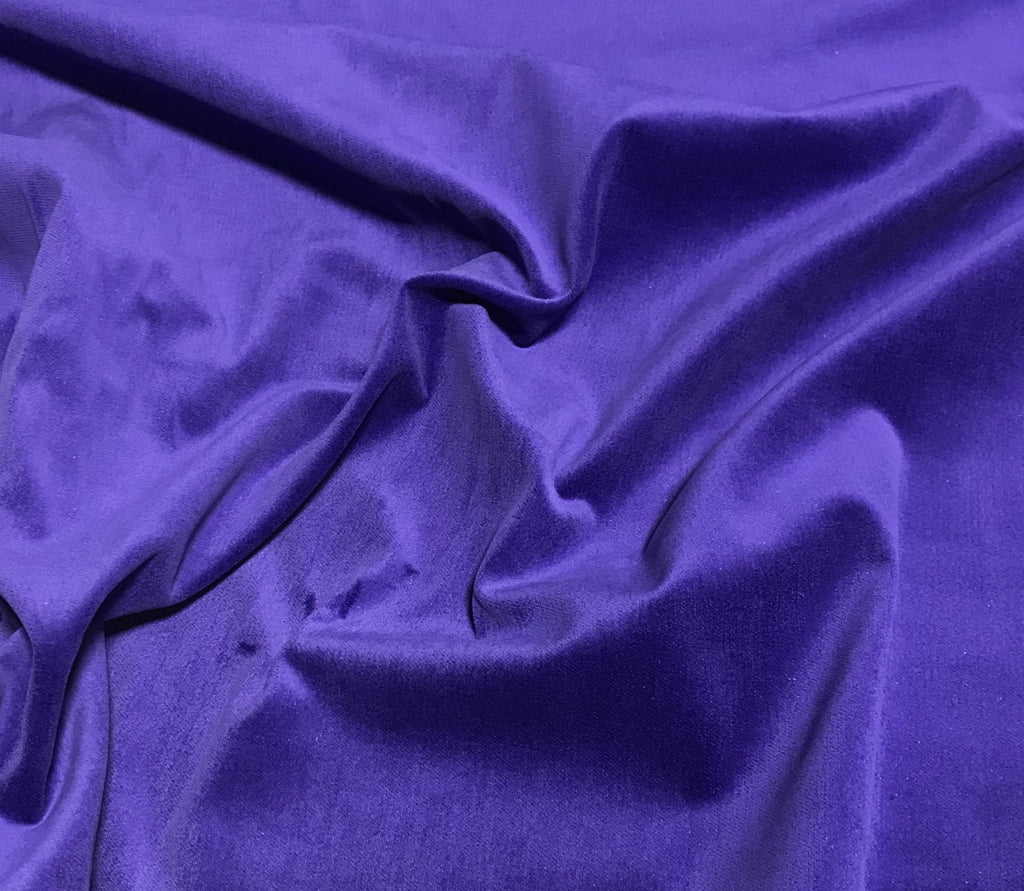 Purple Iris Spechler Vogel Cotton Velveteen Fabric