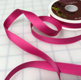 Satin 100% Cotton Ribbon 5/8" wide (12 Colors to choose from)