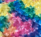 Pastel Rainbow Rose Minky Cuddle Fabric