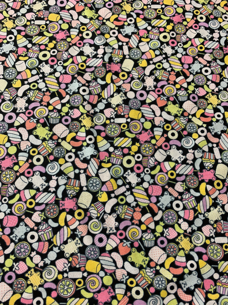 Candy & Sweets -  Petite Design - Kokka Japan Cotton Sheeting Fabric