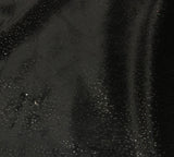 Black with Silver Metallic Glitter - Cuddle Minky Fabric