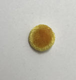 Golden Orange Silk Velvet Fabric Buttons - Set of 6 - 1/2"