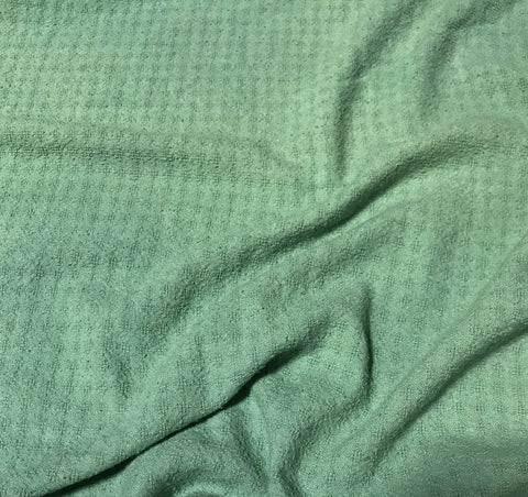 Celadon Green - Hand Dyed Checkered Weave Silk Noil