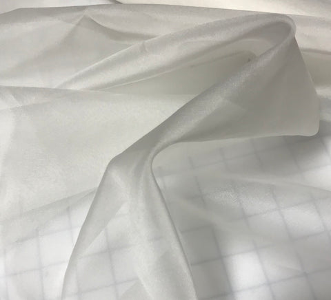 White - Silk Organza Fabric