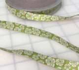 Hibiscus Floral Jacquard Ribbon Trim 1/2" ( 4 Colors to choose from)