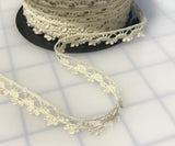 Ivory Cotton Edge Lace Made in France (1/2" wide)